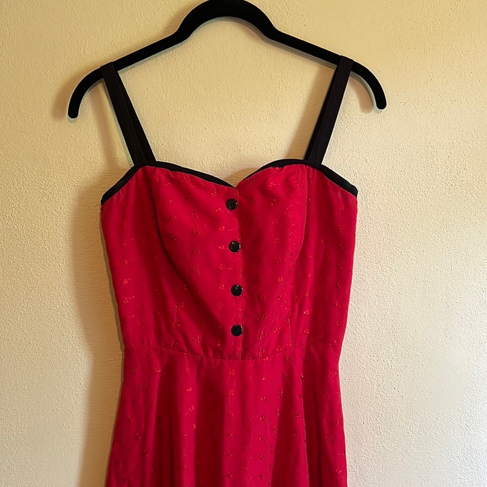 Stop Staring Retro Red Swing Dress